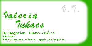 valeria tukacs business card